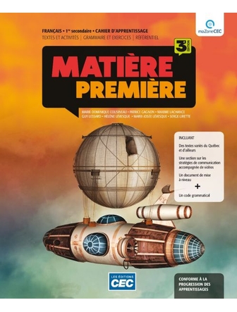 Matière première 1 version papier et accès numérique