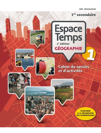 Espace temps géographie 1 version papier et accès numérique