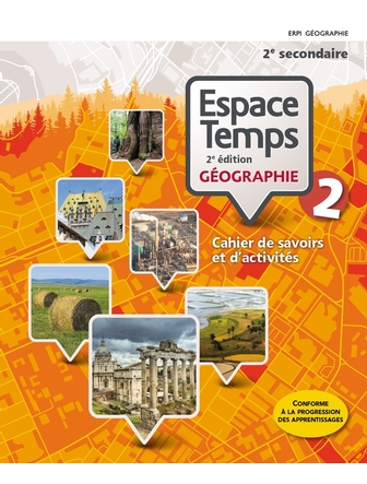 Espace temps géographie 2 version papier et accès numérique