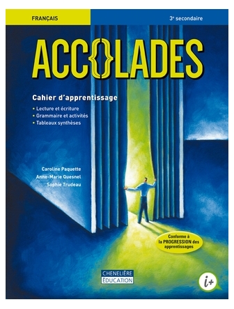 Accolades 3 cahier d'apprentissage version papier et accès numérique