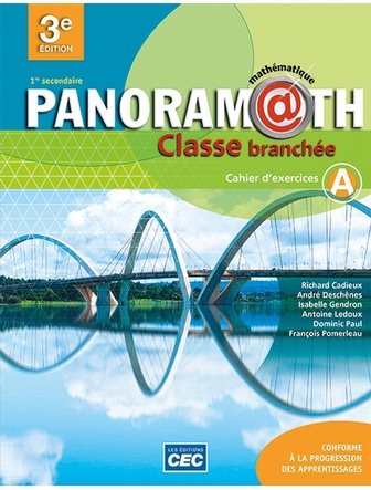 Panoramath 1 cahier version papier