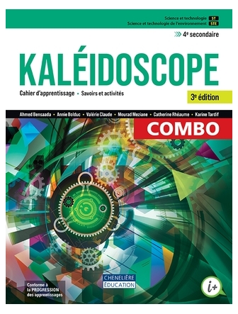 Kaléidoscope 4 ST-STE cahier version papier et accès numérique