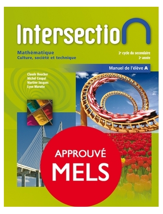 Intersection CST manuel A 4e secondaire version papier