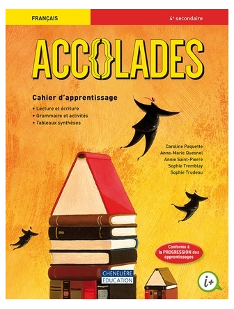 Accolades 4 cahier d'apprentissage version papier