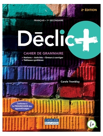 Déclic+ 1 cahier de grammaire version papier