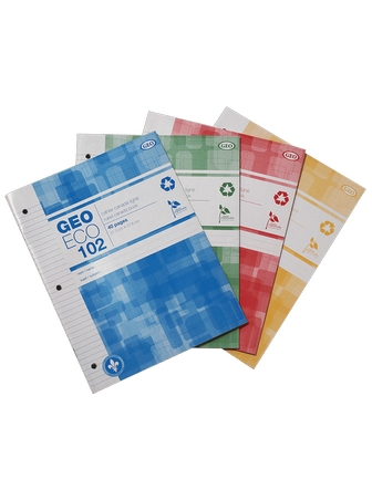 Cahier Canada ligné Géo Éco 102 couleurs assorties