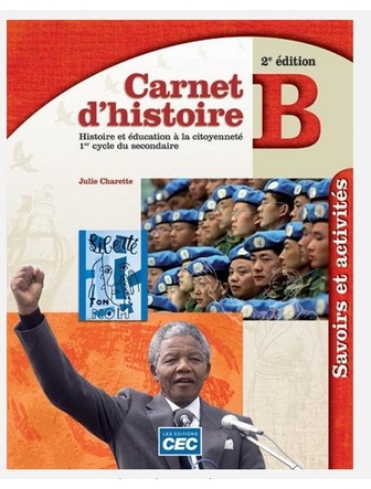 Carnets d'histoire cahier B 2e secondaire version papier et accès numérique