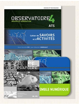 Observatoire 4 cahier d'activités ATS + Recueil d’activités SE version papier + accès web