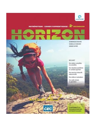 Horizon 2 cahier d'apprentissage version papier + accès web 1 an + activités interactives
