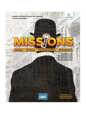 Missions 2 cahier d'apprentissage 2e secondaire version papier + numérique