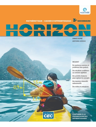 Horizon 3e secondaire cahier version papier + activités interactives