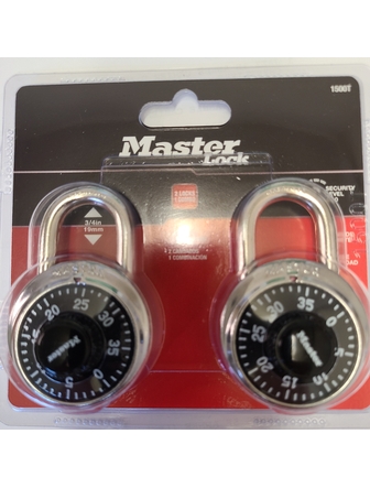 Paquet de 2 cadenas Master Lock noir