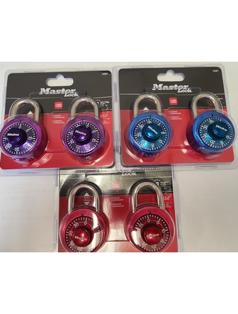 Paquet de 2 cadenas Master Lock couleurs variées