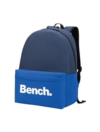 Sac à dos Bench bleu à deux compartiments à fermeture éclair avec pochettes latérales