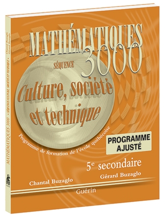 Mathématique 3000 CST secondaire 5 programme ajusté