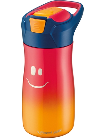 Bouteille Maped Picnik Concepts rouge 430ml en acier inoxydable