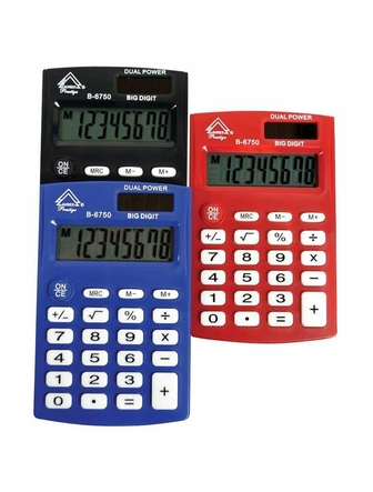 Calculatrice Aurex B-6750 couleurs variées