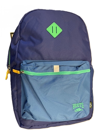 Sac à dos Roots bleu à 2 compartiments principaux 15.6 pouces