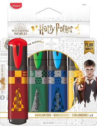Surligneurs Harry Potter pqt de 4