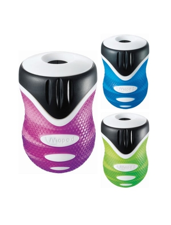 Taille-crayon Clean Grip 1 trou couleurs variées