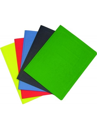 Chemise en carton à deux pochettes couleurs variées