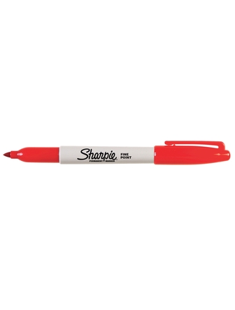 Marqueur permanent rouge Sharpie à pointe fine