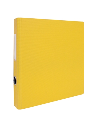 Cartable 1 po texturé robuste jaune