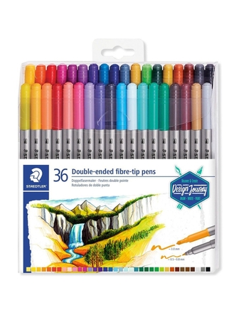 Crayons feutres Staedtler paquet de 36 double pointe