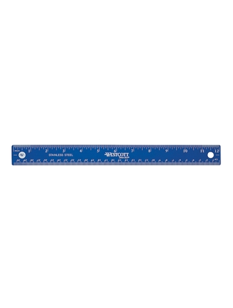 Règle 30 cm en métal Westcott