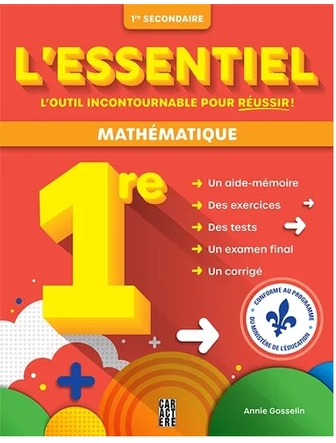 L'essentiel 1re secondaire - Mathématique