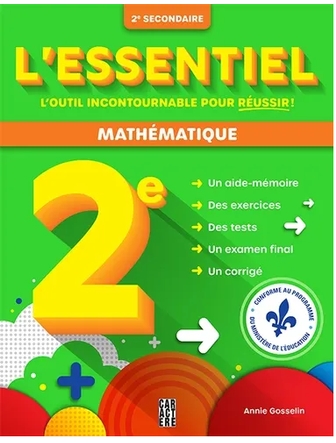 L'essentiel 2e secondaire - Mathématique