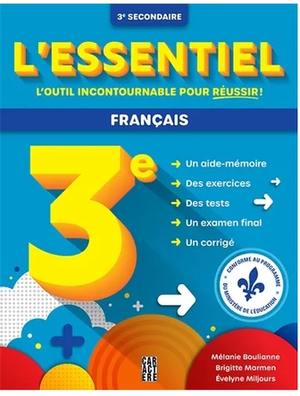L'essentiel 3e secondaire - Français