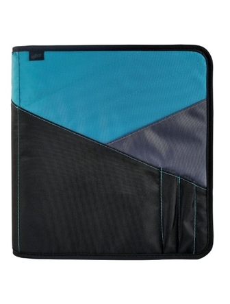 Cartable 1.5 po avec fermeture éclair Trilogy bleu