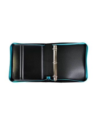 Cartable 1.5 po avec fermeture éclair Trilogy bleu