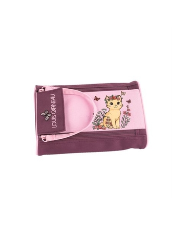 Étui à crayons 2 zippers LG chat