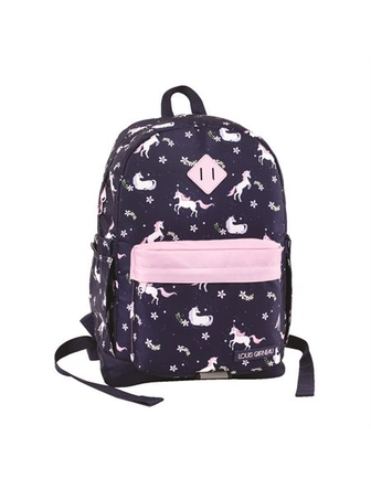 Sac à dos avec pochette à l'avant LG licornes