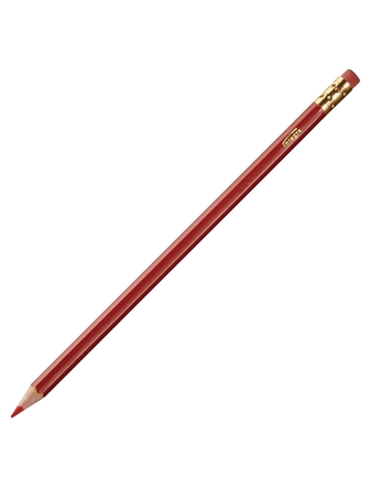 Crayons à mines effaçables rouges integra boîte de 12
